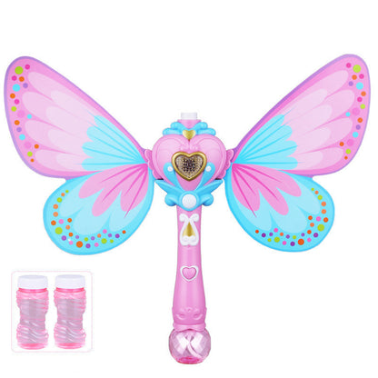 Bubble Gun Music Magic Wand Outdoor Toys for Baby Girl Princess