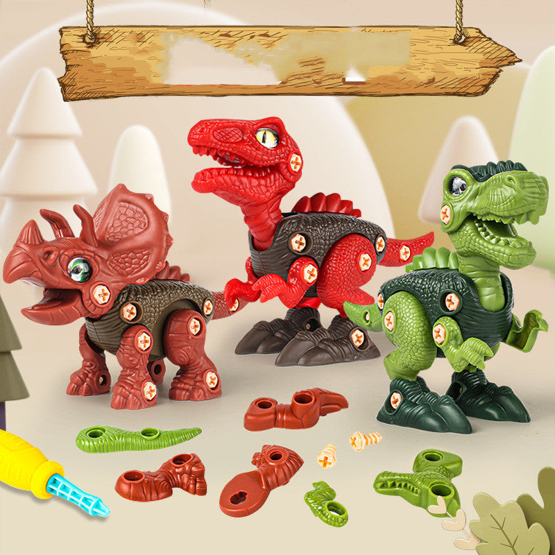 Dinosaur Toys Little Boy Children'S Puzzle Diy Assembled Toys