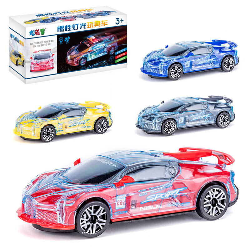 Children's Electric Universal Transparent Police Car Toy