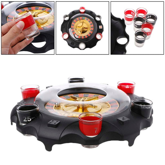 Electric Russian Lucky Wheel Roulette Wine Set