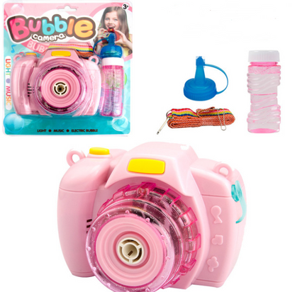 Children's electric bubble camera toy