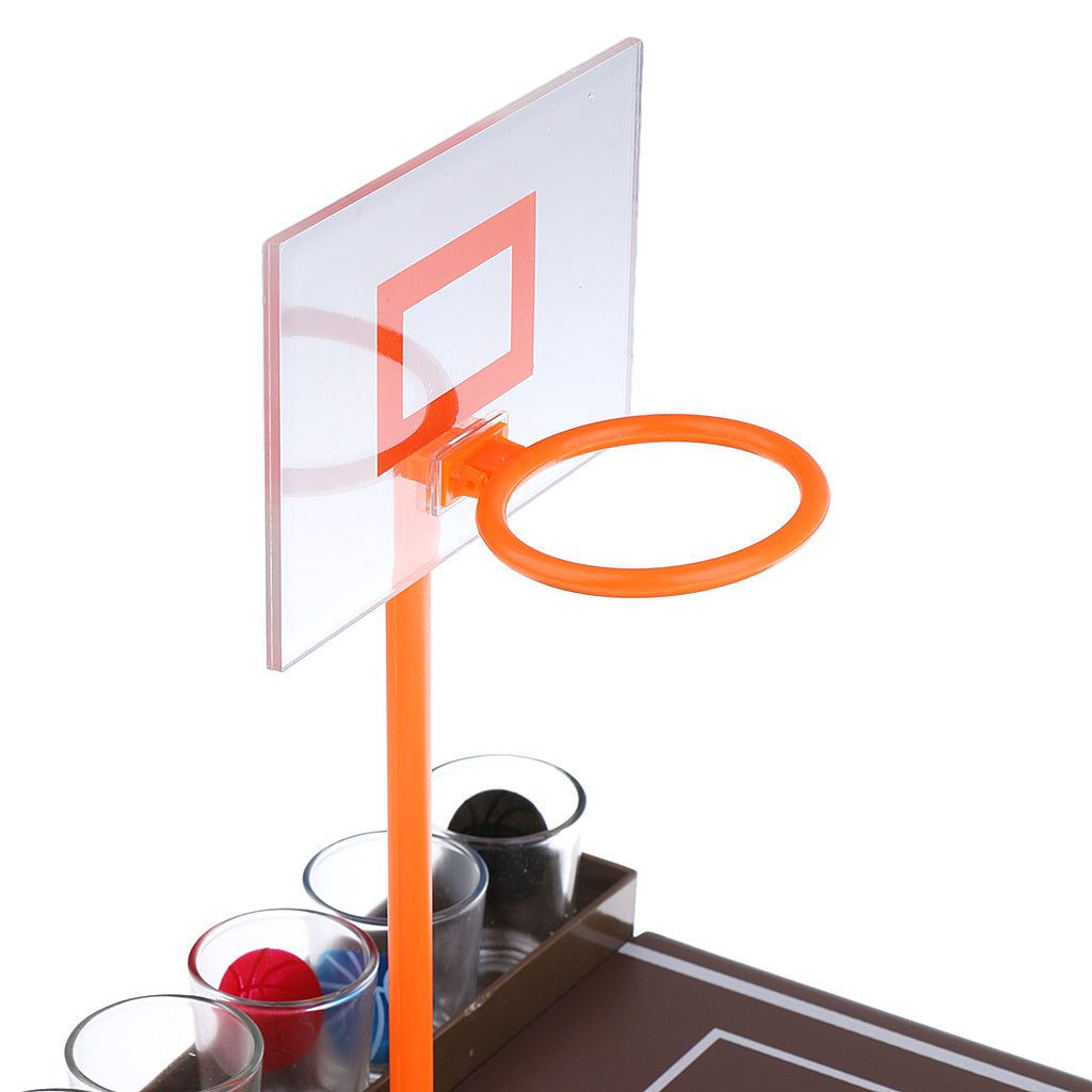 Mini Glass Basketball Table Drinking Game For Family Party Fun