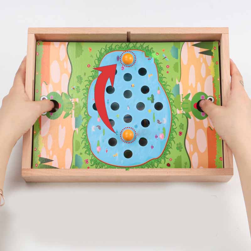 Children's Wooden Bead Maze Fishing Toy