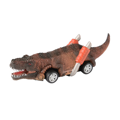 New Dinosaur Pullback Car Four-wheeled Dinosaur Model Car Racing