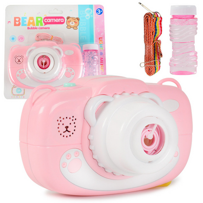 Children's electric bubble camera toy