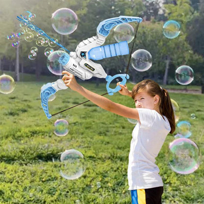 2 in 1 Bubble Gun Electric Bow And Arrow Automatic Bubble Blower