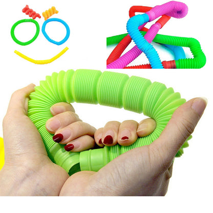 Fidget Toys Plastic PopTube Coil Children Creative Magical Toys