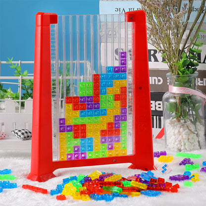 Tetris Game Colorful 3D Puzzle Tangram Math Toys Preschool Imagination