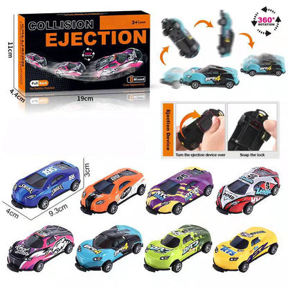 Flip Stunt Car Alloy Pull Back 4wd Racing Car Model Cool Graffiti