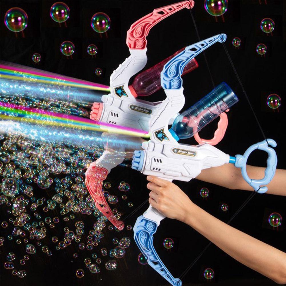 2 in 1 Bubble Gun Electric Bow And Arrow Automatic Bubble Blower