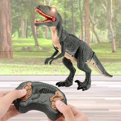 Remote Control R C Walking Dinosaur Toy With Shaking Head