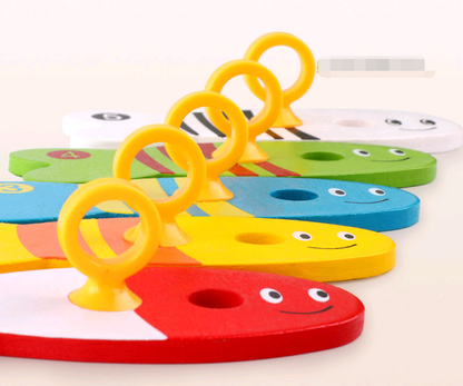 Children's educational creative fishing toys wooden baby toys