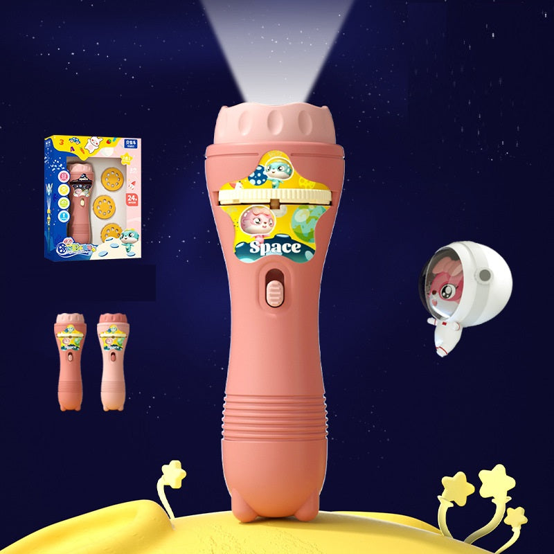 Projection Flashlight Children Projector Light Cute Cartoon Animal