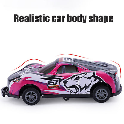 Flip Stunt Car Alloy Pull Back 4wd Racing Car Model Cool Graffiti