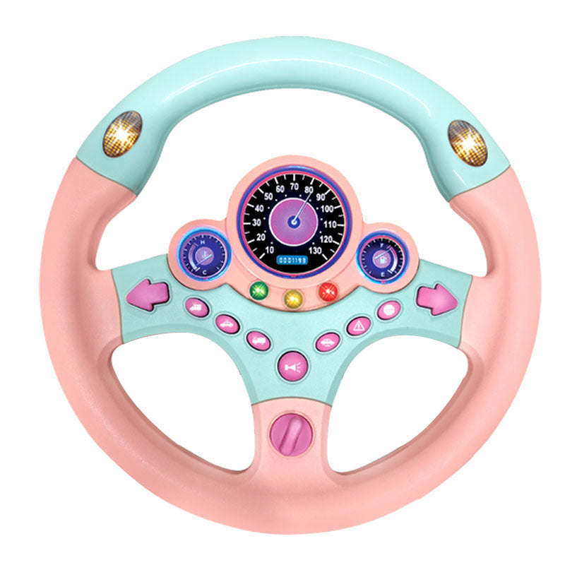 Sound and light  toy simulation steering wheel