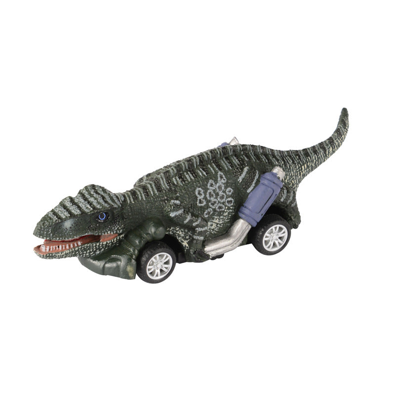 New Dinosaur Pullback Car Four-wheeled Dinosaur Model Car Racing