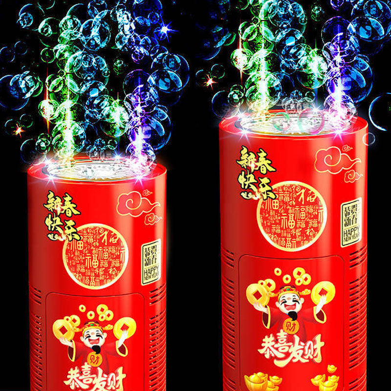 Automatic Fireworks Bubble Machine With Lights Sounds For Kids