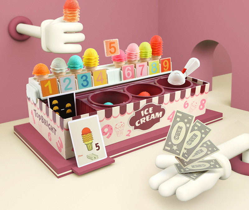 New Play House Ice Cream Math Kitchen Toys Imitating Role Play