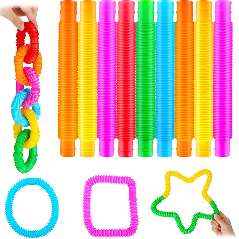 Fidget Toys Plastic PopTube Coil Children Creative Magical Toys