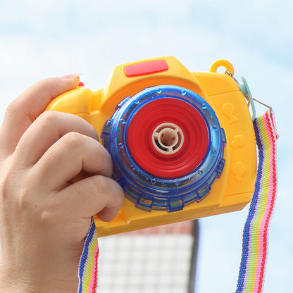 Children's electric bubble camera toy