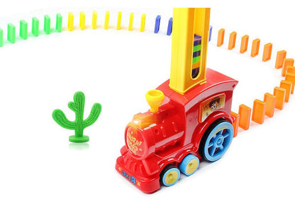 Domino dominoes electric Thomas little train blocks, Puzzle Children Toys