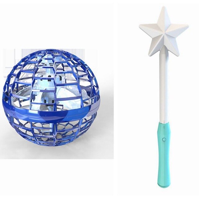 Toy Magic Wand Induction Luminous Swirling Flying Ball Gift Kids Adults