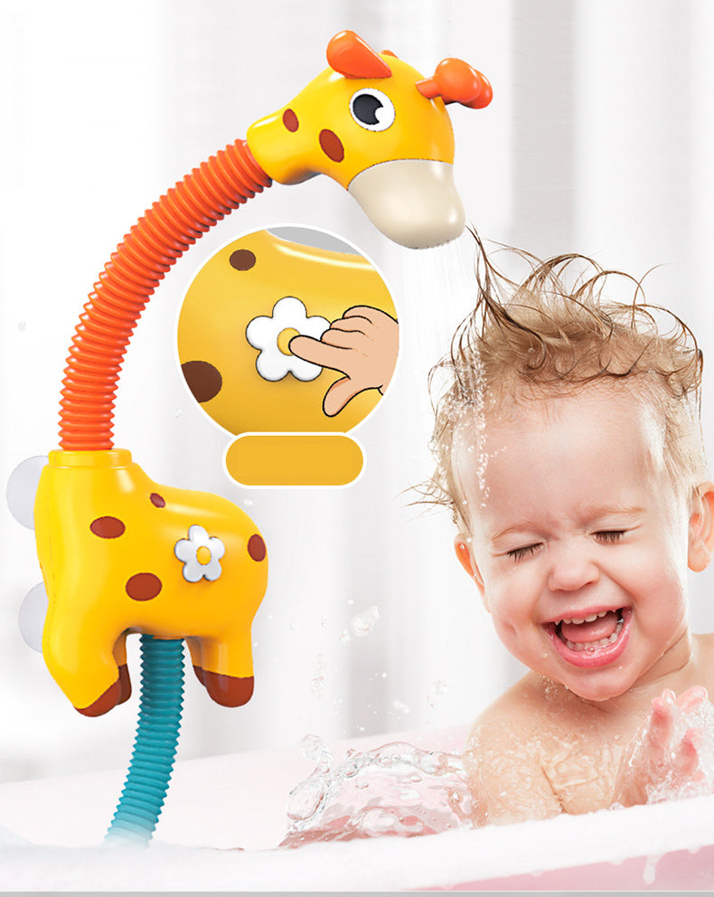 Children Bath Toy Electric Cartoon Giraffe Shower Baby Spray Bathtub Toys