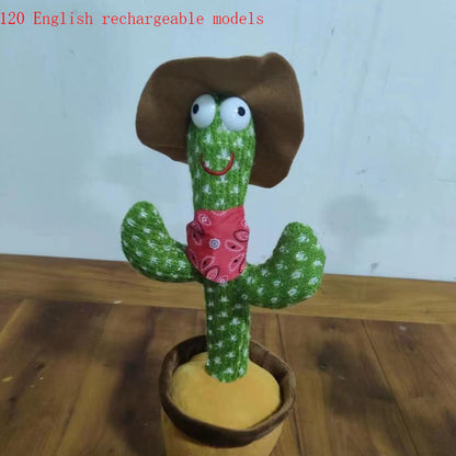 Luminous Electronic Dancing Cactus Recording Singing Plush Toy