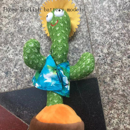 Luminous Electronic Dancing Cactus Recording Singing Plush Toy