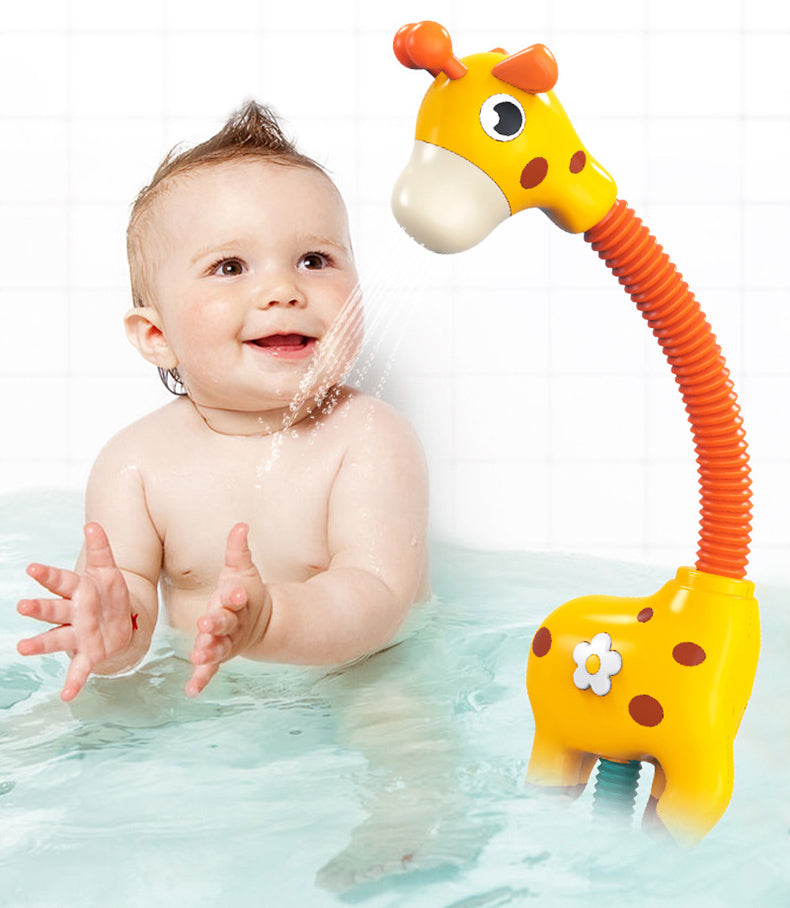 Children Bath Toy Electric Cartoon Giraffe Shower Baby Spray Bathtub Toys