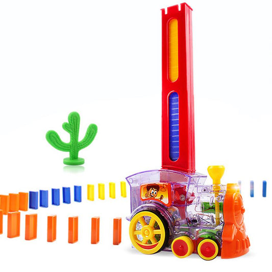 Domino dominoes electric Thomas little train blocks, Puzzle Children Toys