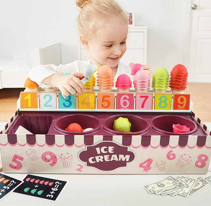 New Play House Ice Cream Math Kitchen Toys Imitating Role Play