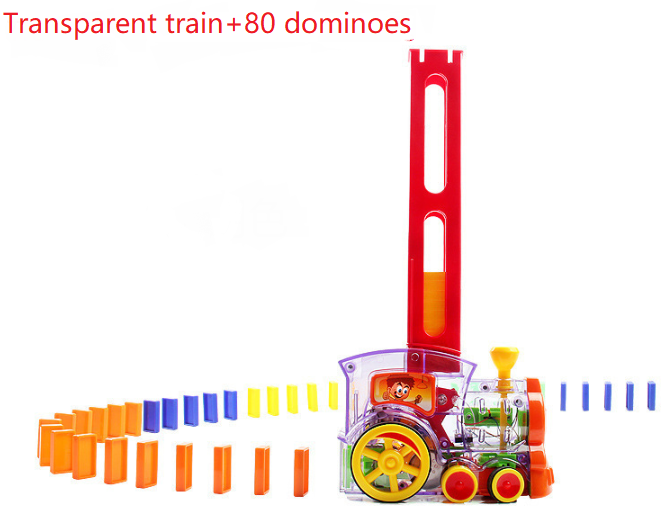 Domino dominoes electric Thomas little train blocks, Puzzle Children Toys