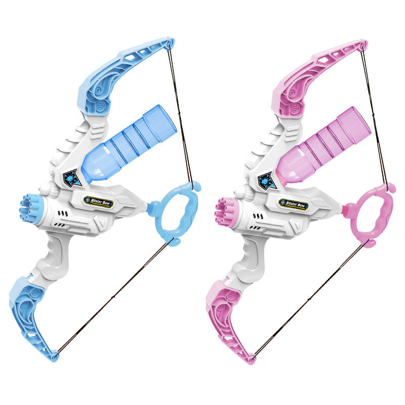 2 in 1 Bubble Gun Electric Bow And Arrow Automatic Bubble Blower