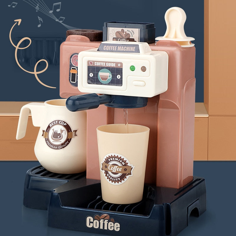 Kids Coffee Machine Toy Set Kitchen Toys Simulation