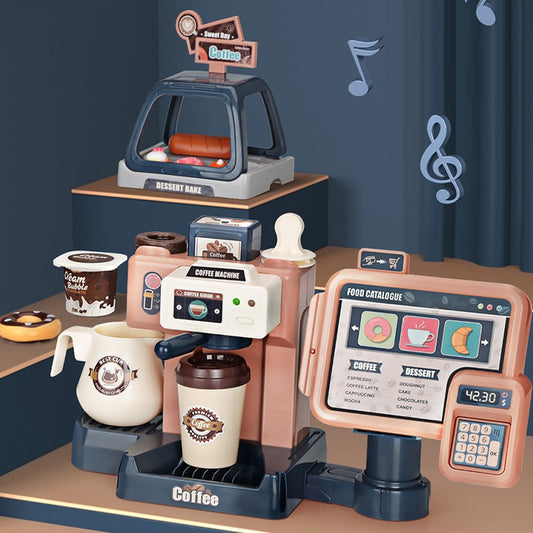 Kids Coffee Machine Toy Set Kitchen Toys Simulation