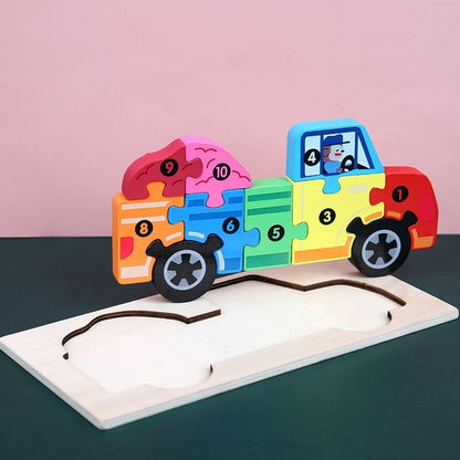 New Kid Jigsaw Board 3D Wooden For Toddlers