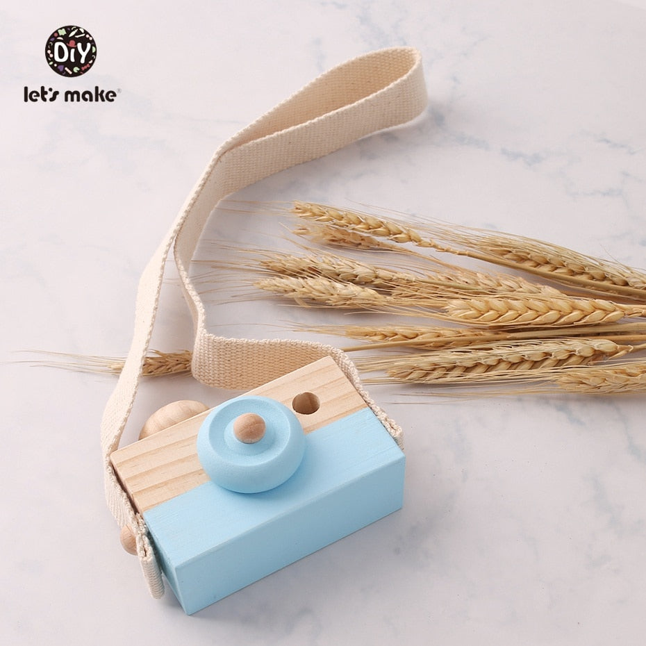 Let Make Wooden Baby Toys Fashion Camera