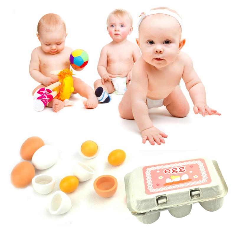 Simulation Wooden Eggs Toys