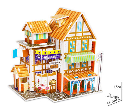 Kids 3D Stereo Puzzle Cartoon House