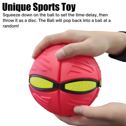 Kids Flat Throw Disc Flying UFO Magic Balls