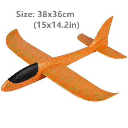 50CM Big Foam Plane Flying Glider Toy With LED