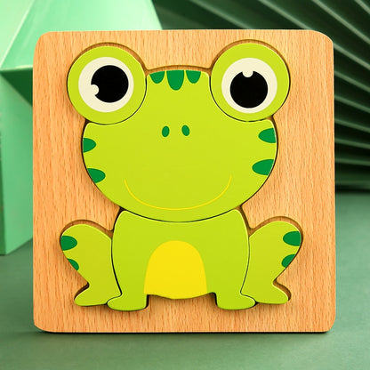 High Quality 3D Wooden Puzzles Educational Cartoon