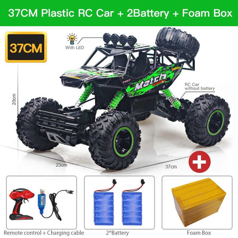 4WD RC Car With Led Lights 2.4G Radio Remote Control