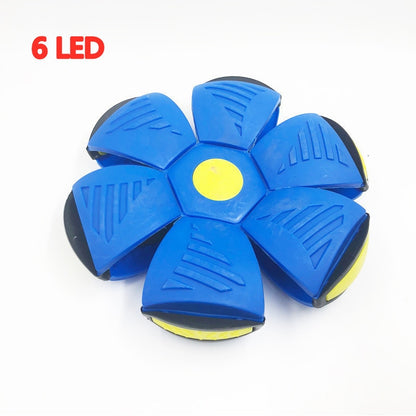 LED Flying UFO Flat Throw Disc Ball