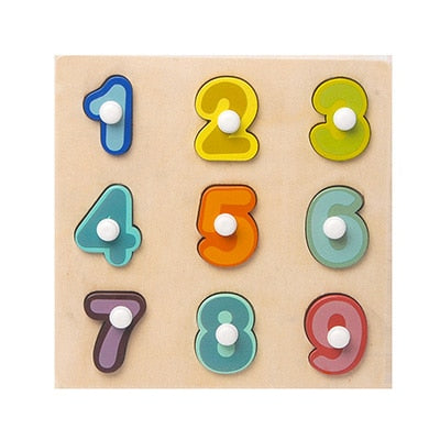 Kids Montessori Toy Worm Eat Fruit Wooden Puzzle