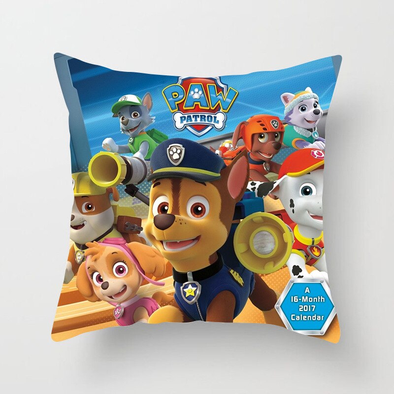 Paw Puppy Patrol Pillowcase Pat Patrouille Cartoon