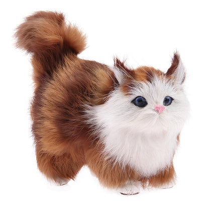 Simulation Plush Cat Toys Kids Stuffed Kitten Doll