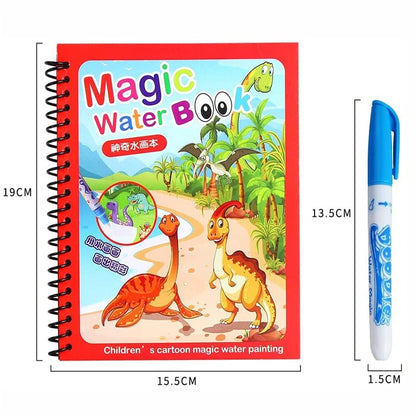 Animal Zoo Princess Magic Water Drawing Book