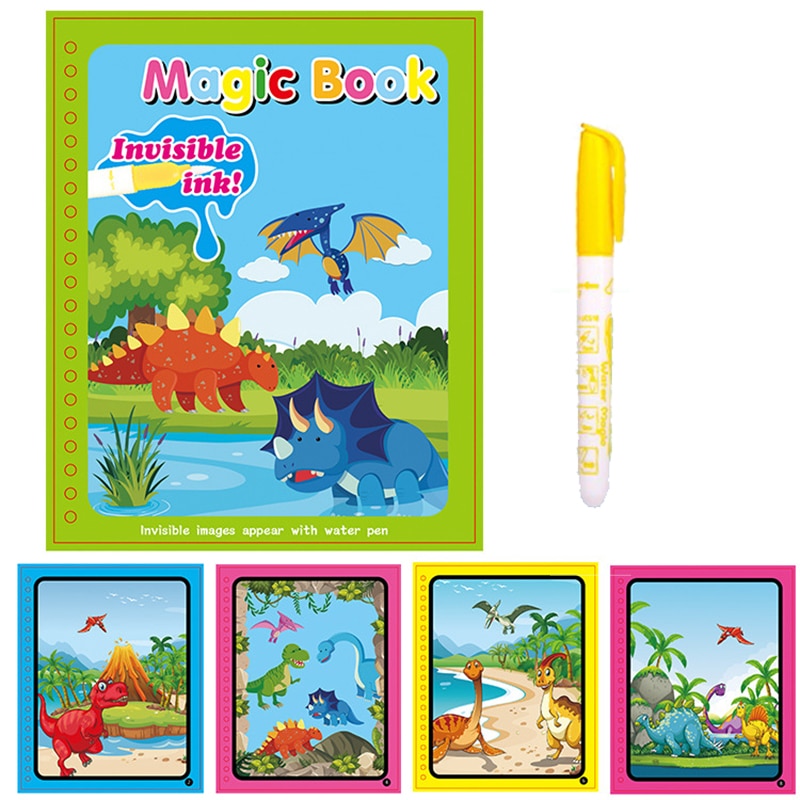 Animal Zoo Princess Magic Water Drawing Book